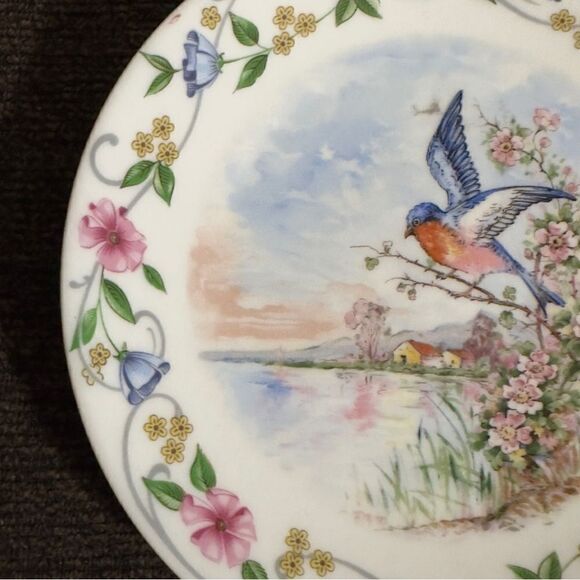 LEC LeClair Limoges France Porcelain Springtime Season Plate - Picture 3 of 11
